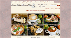 Desktop Screenshot of cheesecakeheaven.com